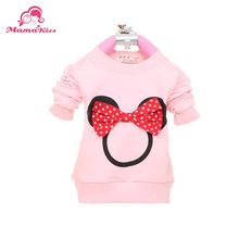 2014 New Fashion Autumn Baby Tees Cotton with Mickey Print Baby Tops girls T shirt Clothes