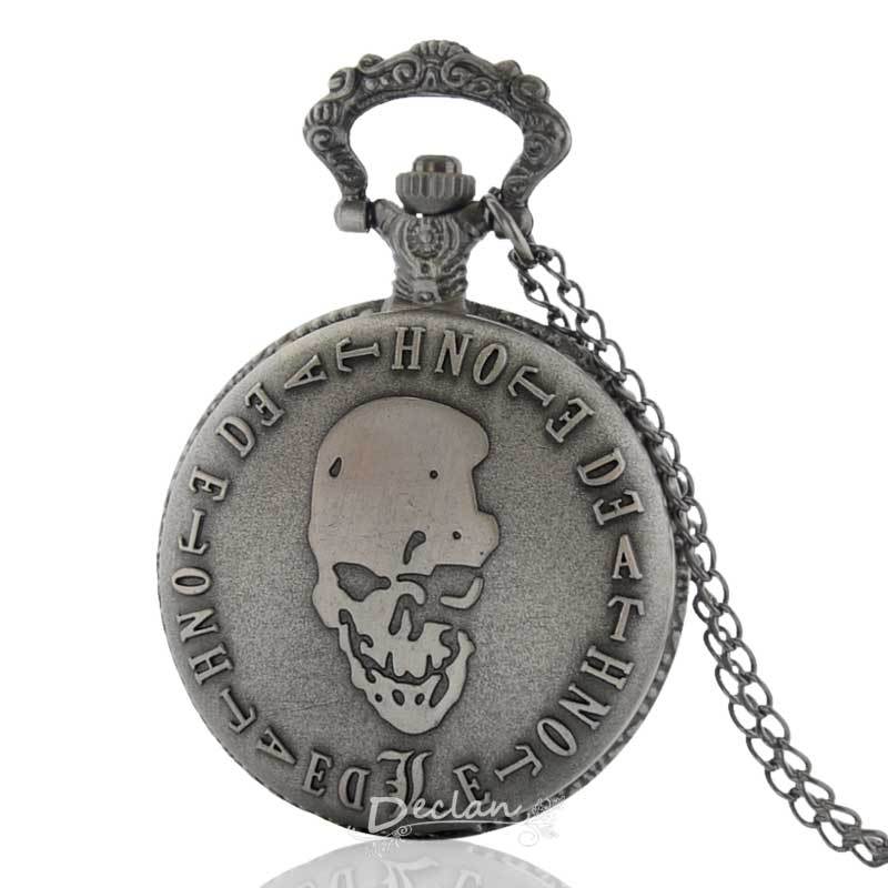 Vintage Antique Long Chain Bracelet Quartz Death Note Pocket Watch Free Shipping Christmas gift P185