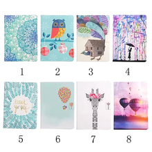 2015 New Flower Print Flip Leather protective Case Cover For iPad Mini 4 With Stand Card