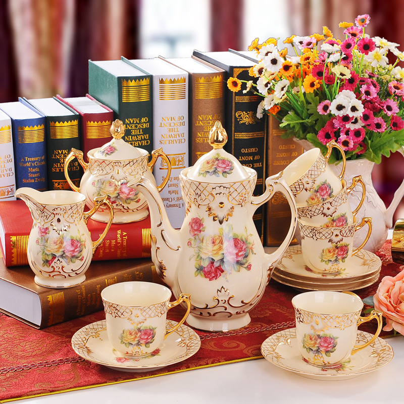 coffee cup set European style tea set cup and saucer