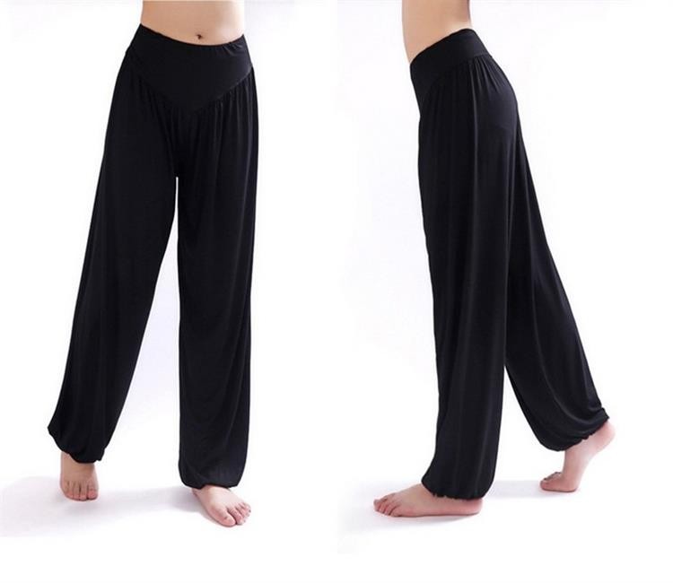 Yoga Pants Women Plus Size Colorful Bloomers Dance Yoga TaiChi Full Length Pants Smooth No Shrink Antistatic Pants Fast Shipping 2015 010