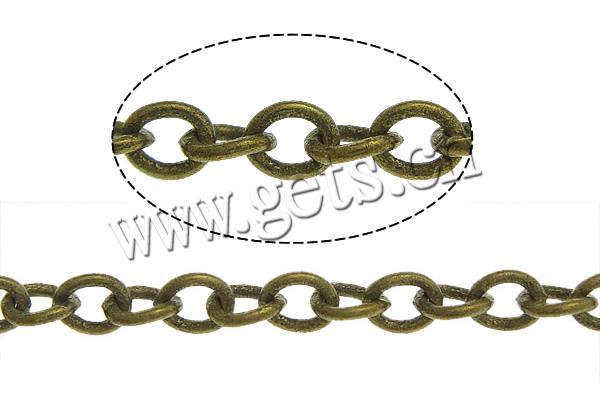 Free shipping!!!Brass Oval Chain,Brand jewelry, antique bronze color plated, nickel, lead & cadmium free, 3x2.50x0.50mm
