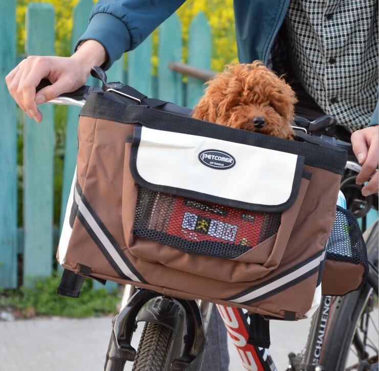 2019 New Bicycle Handlebar Small Pet Carrier Bike Basket With Dog Treat Pockets From Home5, 52. 2019 New Bicycle Handlebar Small Pet Carrier Bike Basket With Dog Treat Pockets From Home5, 52.