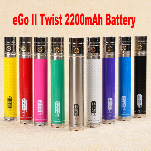 Electronic 2015 New 1pcs EGO and 510 Thread Batteries Variable voltage battery 2200mah eGo 1