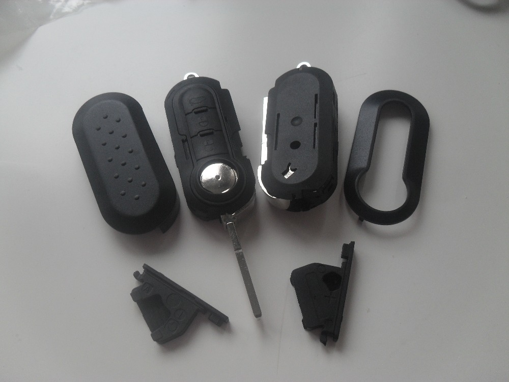 high quality special offer  Fiat flip remote key shell 3 button