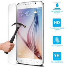 2015 New Ultra Thin HD Protective Tempered Glass Screen Protector For Samsung Galaxy S6 Hot Sale Free Shipping
