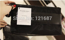 transparent black network Small portable wash bag cosmetic bag with packing Net yarn bag Handbags Cosmetic