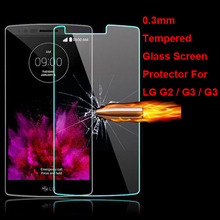 New Explosion Proof Premium Real Tempered Glass Protective Film Screen Protector Guard For LG G2 G3