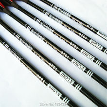 Elong 6Pcs spine 550 High quality Aluminum arrow hunting shooting archery Turkey feather arrow bow 30