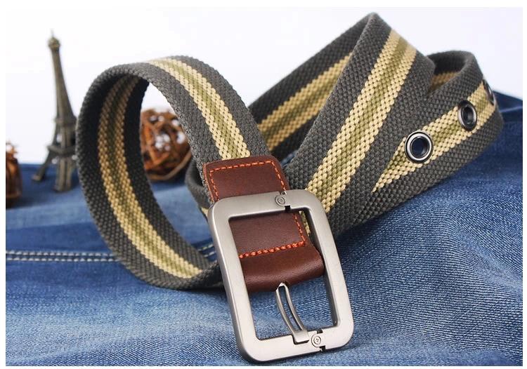 HOT 2015 wholesale Real Solid brand Belt for Men Cinto men s Fashion Pin Buckle Canvas