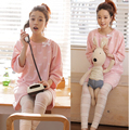100 cotton maternity sleepwear thermal Pregnant women pajamas Maternal postpartum fashion out nursing