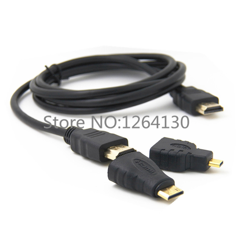 3 in 1 hdmi to hdmi mini hdmi micro hdmi cable v1 4 gold plating adapter converter for xbox 360 3 in 1 hdmi to hdmi mini hdmi micro hdmi cable v1 4 gold plating adapter converter for xbox 360