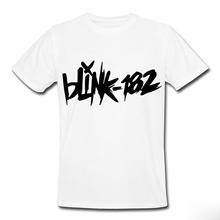 New Fashion Mens T Shirt Blink 182 Printed Cotton Custom Logo Personalized Men Short Sleeve Summer