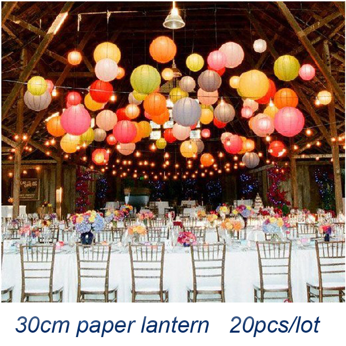 Wholesale (20pcs/lot) 12''(30cm)Free Shipping Chinese Paper Lantern