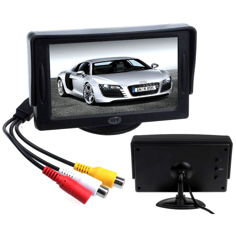 2015 New Arrival Classic Style 4 3 TFT LCD Rearview Car Monitors for DVD GPS Reverse