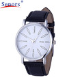 HF 2016 Fashion Women Stainless Steel Leather Band Quartz Analog Wrist Watches Gift relogio masculino Uhren