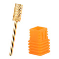 1Pcs Nail Tool Professional Nail Drill Bit Gold Plated for Nail Art Polish Machine Tungsten Steel