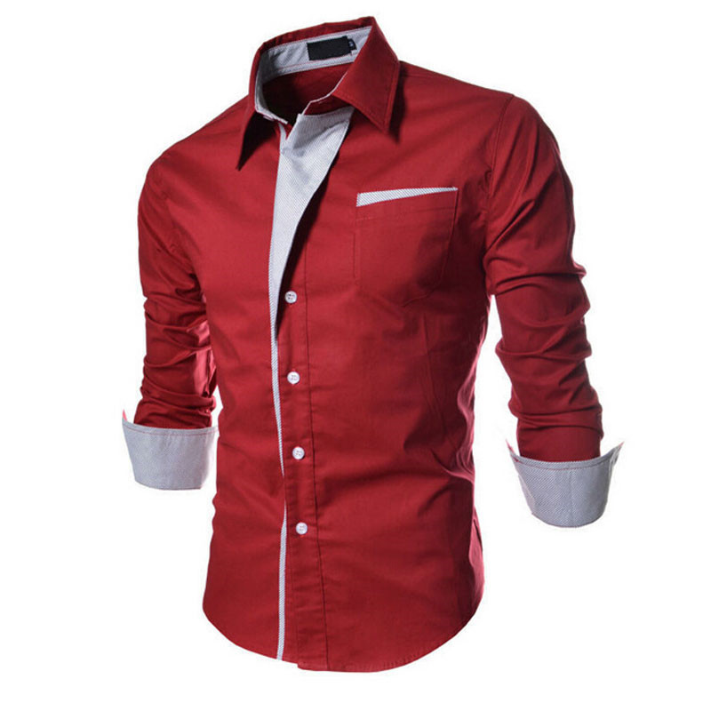 Men's raw silk dress shirt