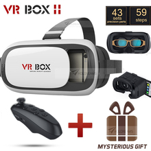 2016 New VR BOX 2.0 Version VR 3D Glasses Virtual Reality Glasses 100% Original 3D Video Game Glasses + Bluetooth Remote Control