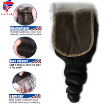 7A Cheap Top Loose Wave Lace Closure 100% Indian Virgin Human Hair 3.5×4 Top Lace Closure Free Middle Part Pieces with baby hair