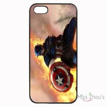 For iphone 4/4s 5/5s 5c SE 6/6s plus ipod touch 4/5/6 back skins mobile cellphone cases cover Captain America Fighting
