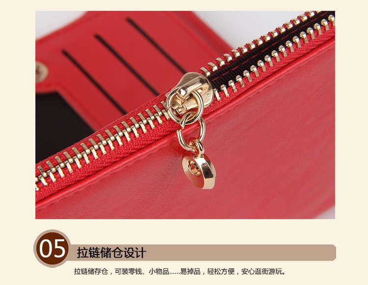 New Top Brand Fashion Zipper PU Leather Coin Card Holder Photo Holders Women Purse Wallet Female Purse Wallets 