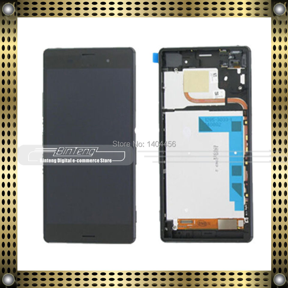 LCD display Digitizer touch screen Assembly +Black w/ Frame For Sony Xperia Compact Z3 D5803 D5833