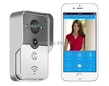 WIFI Visual Intercom Doorbell Via Smart Mobile Phone Control with IP Door Phone & Wireless Door Peephole Viewer & WaterProof
