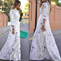 Hot Sale 2017 New Fashion Women Sexy Summer Boho Evening Party Long Beach Dress Chiffon Plus