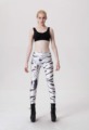 New Arrival Women Yoga Pants Tiger head Letters Stripe Print Fitness Running Gym Sports Elastic Trousers