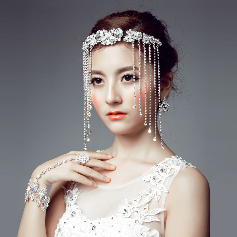 ... Jiaqi Na dream poem rain curtain. The bride frontlet amount chain eyebrows fall new Korean ... - Jiaqi-Na-dream-poem-rain-curtain-The-bride-frontlet-amount-chain-eyebrows-fall-new-Korean-wedding