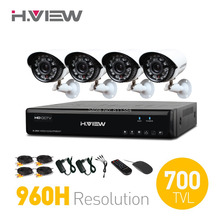 4CH CCTV System 960H CCTV DVR HDMI 4PCS 700TVL IR Weatherproof Outdoor Security Camera Home Security