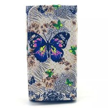 1Pcs New Arrive Flip Painted Wallet Phone Protective Cover Skin PU Leather Case For Mpie MP