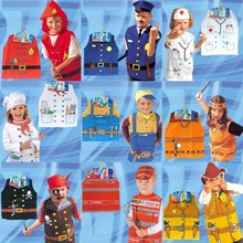 halloween costume for kids Halloween cosplay costume child role-playing clothes firefighters police party chef service engineer