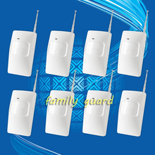 Free Shipping! 8 Pcs/lot   433Mhz Wireless PIR Sensor/Motion Detector For Wireless GSM/PSTN Auto Dial Home Security Alarm System
