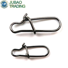 100pcs Hooked Snap Pin Stainless Steel Fishing Barrel Swivel Safety Snaps Hook Lure Accessories Connector Snap Pesca