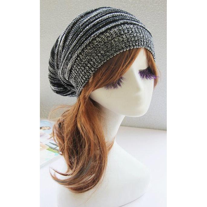 FS Hot Winter gray hats women Woolen knitted hat Beanie Crochet WaWinter
