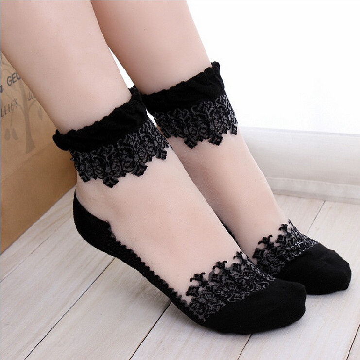 NWW173 women lace short socks (7)