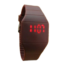 Fashion Classical Colorful Jelly Ultra Thin LED Silicone Sport Wrist Watch Top Quality 10 Colors