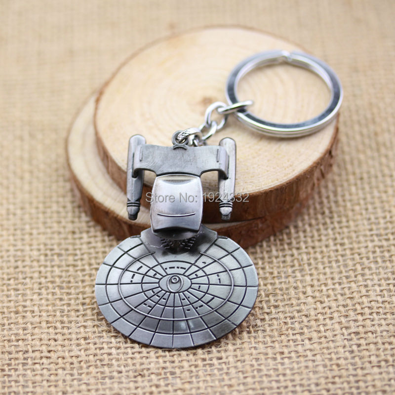 Star Trek Spaceship Enterprise Metal Keychain Key Ring Pendant Hot Movie gift A Other Anime
