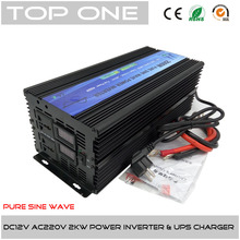 12 v 220 В 2000 w синусоидальной волна DC инвертор с зарядное устройство функции для п . в . солнечный аккумулятор ( QW-P2000UPS )