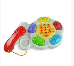 Free shipping New Multi fonction Children s baby toy phone Music telephone enlightenment Educational Gift TH25