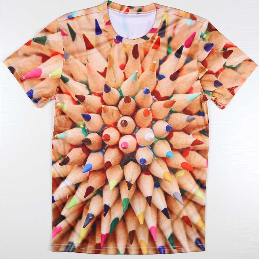 New Novelty Tshirt Many Pencil Tees Funny Cat T Shirts Men O Neck Tops Short Sleeve T-shirts Tops Plus Size Camisetas Clothing