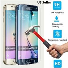 10pcs 2.5D  Tempered Glass Screen Protector For Samsung Galaxy S6 Edge G9250 Curved edge Toughened protective film With parts