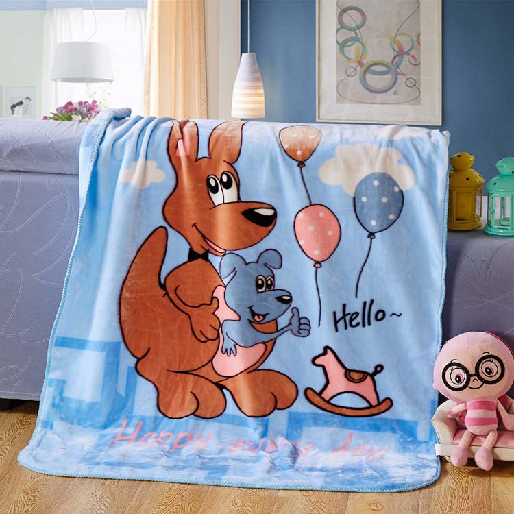 New Hot Baby Blanket Kids Cartoon Aircon Child Sheet Thick Warm Spring Blankets Super Soft Flannel Fleece Double thickening