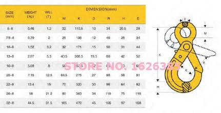 Description Picture 3 of item1.12T G80 eye self-locking hook industrial grade lifting rigging hardware forged alloy steel hoist crane winchpart