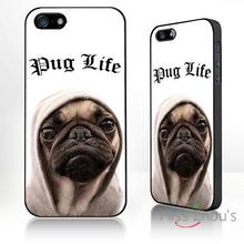 For iphone 4/4s 5/5s 5c SE 6/6s plus ipod touch 4/5/6 back skins mobile cellphone cases cover Pug Dog Pug Life dog lover