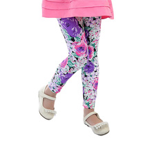 profit Only Earn Reputation free shipping high quality 1pc retail 2-7 years girl legging flower colors leggings for option