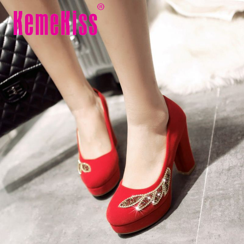 women suede leather wedding pumps square heel round toe wedding footwear appliques elegant heeled shoes size 32-43 P23137 women suede leather wedding pumps square heel round toe wedding footwear appliques elegant heeled shoes size 32-43 P23137<br><br>Aliexpress