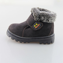 2015 NEW Winter kids thermal boots Children warm antiskid snow boots cow muscle bottom Kid cow